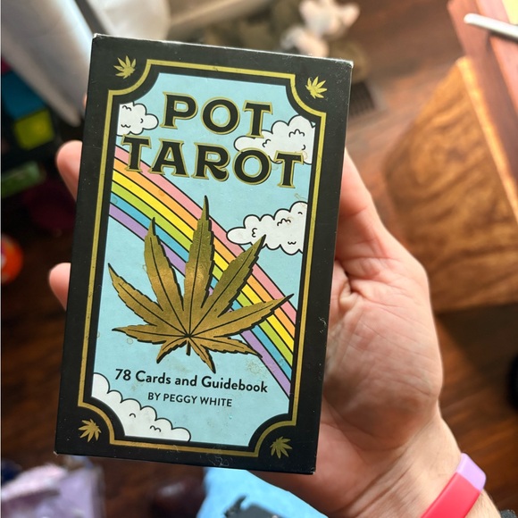 Peggy white Other - Pot Tarot Card Deck by - Light Blue & Gold